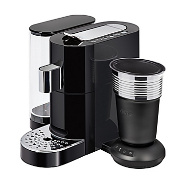 K-fee&reg; Twins II Single Serve Brewer &amp; Latte Machine in Black. View a larger version of this product image.