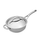 Alternate image 0 for Anolon&reg; Nouvelle Copper Stainless Steel 3 qt. Covered Sauté Pan with Helper Handle