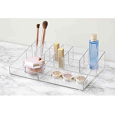 iDesign&trade; Large Clear Divided Cosmetic Organizer. View a larger version of this product image.