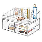 Alternate image 3 for iDesign&trade; 3-Drawer Clear Wide Stackable Cosmetic Organizer