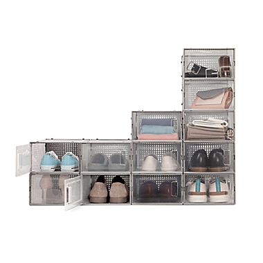 Swing Front Shoe Storage Bins (Set of 6). View a larger version of this product image.