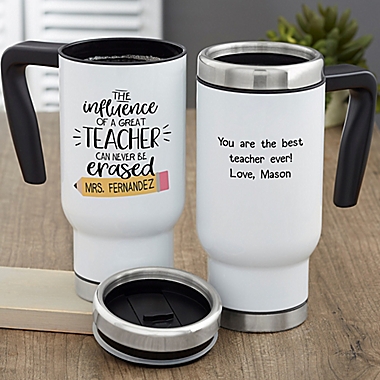 The Influence of a Great Teacher Personalized 14 oz. Commuter Travel Mug. View a larger version of this product image.
