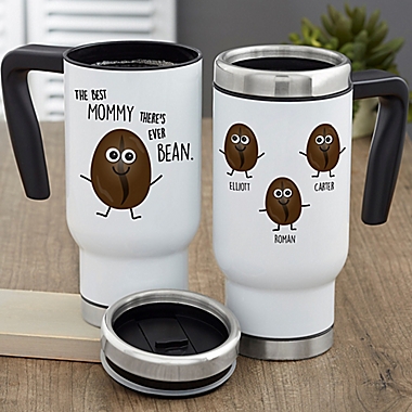 Best There&#39;s Ever Bean Personalized Commuter 14 oz. Travel Mug For Her. View a larger version of this product image.