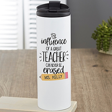 The Influence of a Great Teacher Personalized 16 oz. Travel Tumbler. View a larger version of this product image.