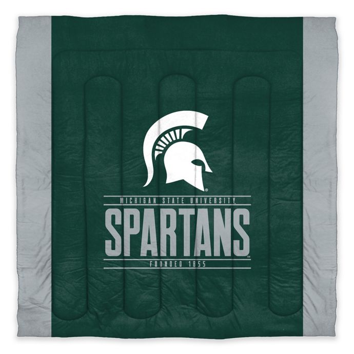 Michigan State University Modern Take Comforter Set Bed Bath