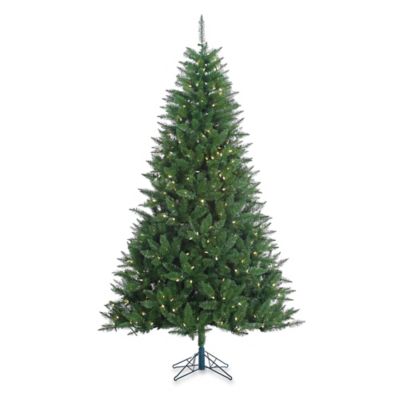 7 ft white pre lit christmas tree