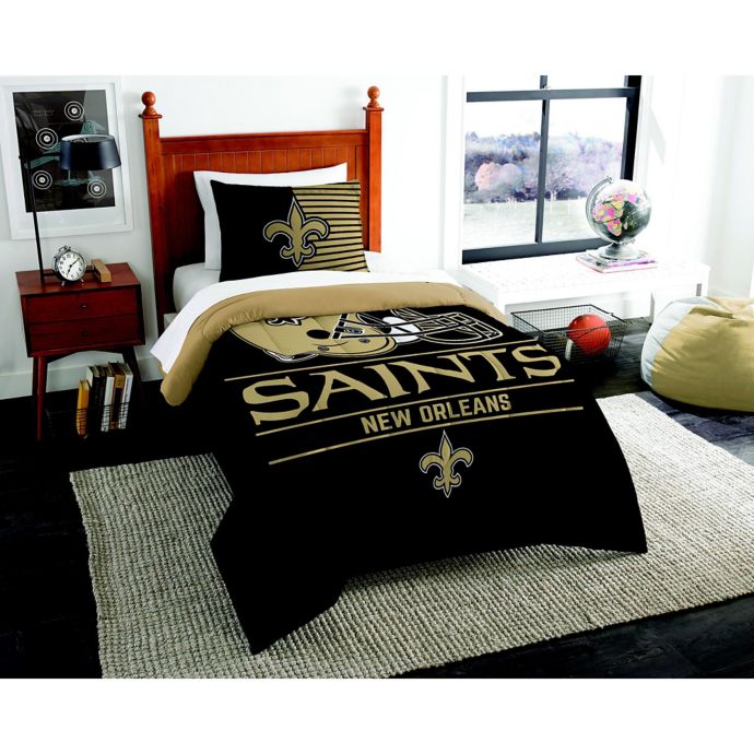 NFL New Orleans Saints Draft Comforter Set | Bed Bath & Beyond