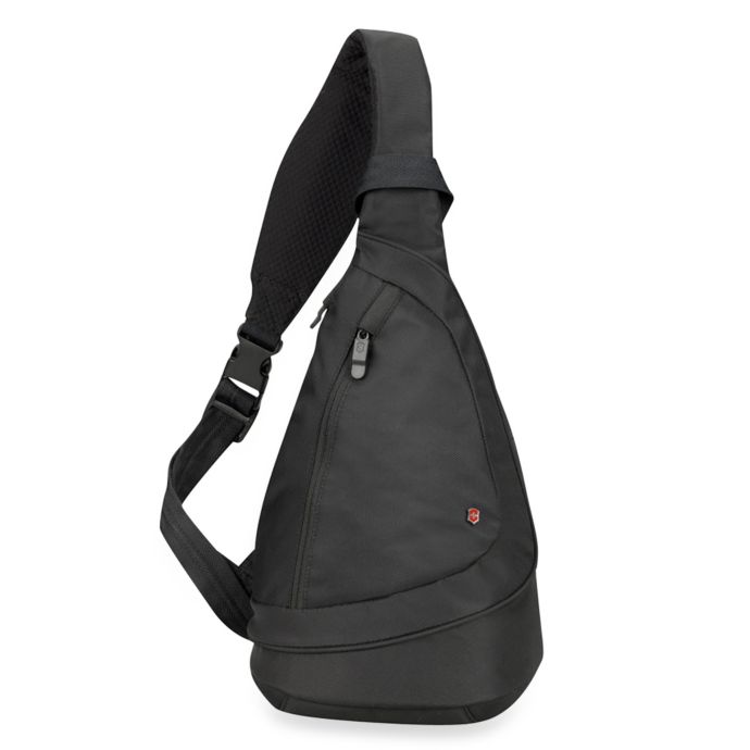 Victorinox® Teardrop Monosling On-the-Go Travel Bag in Black | Bed Bath ...