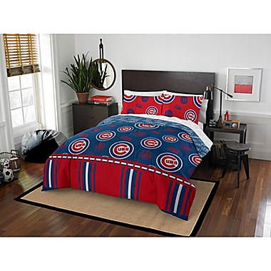 MLB Chicago Cubs 4-Piece Twin Bed in a Bag Comforter Set. View a larger version of this product image.
