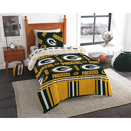 Nfl Green Bay Packers Bed In A Bag, Green Bay Packers Bathroom Rug Set