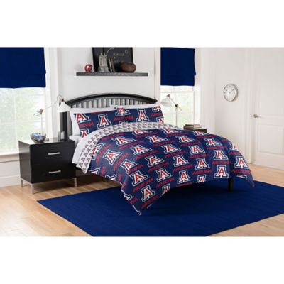 Arizona Wildcats 5 Piece Queen Bed In A Bag Comforter Set Sportspyder