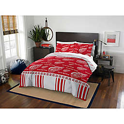 NHL Detroit Red Wings 5-Piece Queen Bed in a Bag Comforter Set