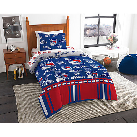 Nhl New York Rangers Bed In A Bag, Nhl Twin Bed Sheets