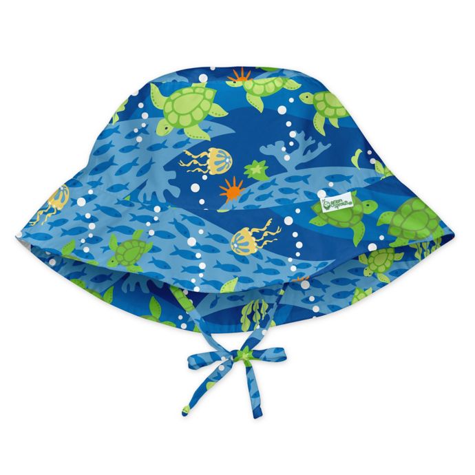 I Play By Green Sprouts Turtle Bucket Sun Protection Hat In Blue Buybuy Baby