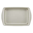 Alternate image 2 for Rachael Ray&trade; Nonstick Carbon Steel 3-Piece Bakeware Pan Set with Swing Lid in Silver