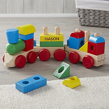Melissa &amp; Doug&reg; Personalized Stacking Train. View a larger version of this product image.