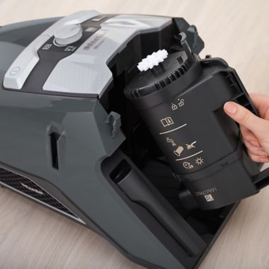 Miele&reg; Blizzard CX1 Pure Suction Bagless Canister Vacuum in Graphite Grey. View a larger version of this product image.