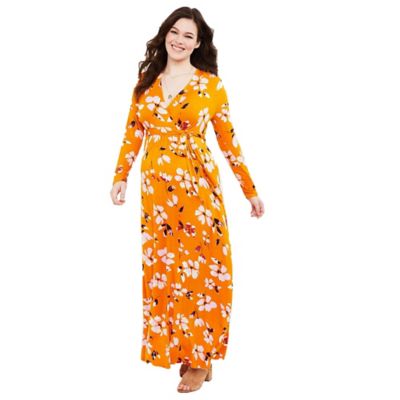 motherhood maternity wrap dress