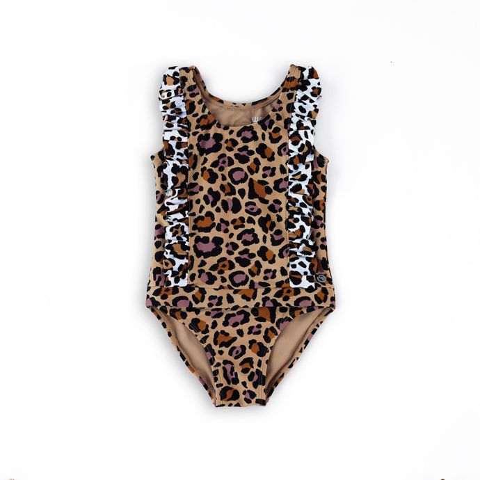 green cheetah swimsuit