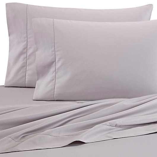 Alternate image 1 for Wamsutta® 525-Thread-Count PimaCott® Wrinkle Resistant Queen Fitted Sheet in Stone