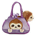 Alternate image 0 for Aurora World&reg; Fancy Pals Peek-a-Boo Sloth 2-Piece Plush Toy Set in Purple/Brown