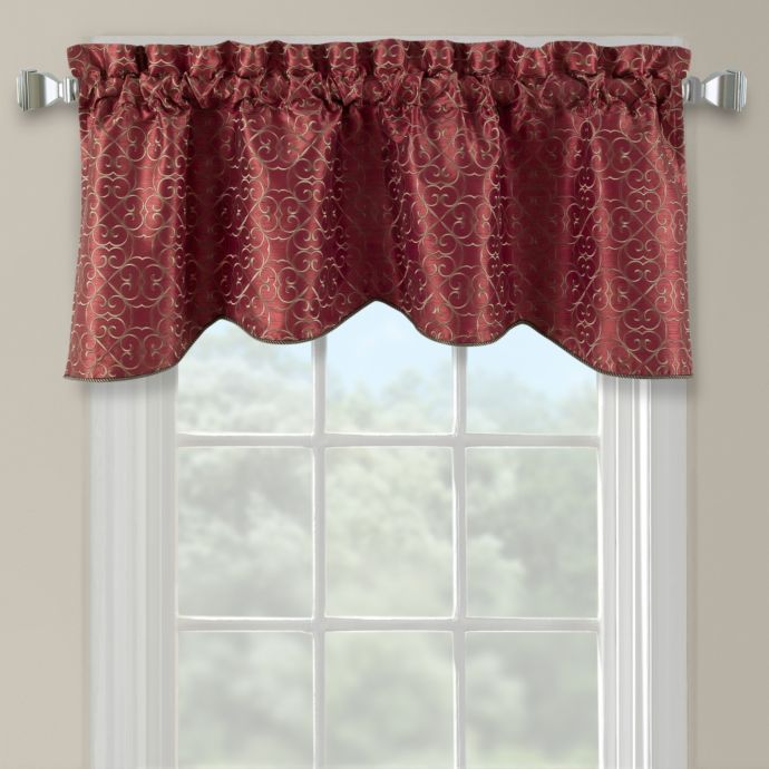 Darrow Embroidered Arch Scallop Valance | Bed Bath and Beyond Canada