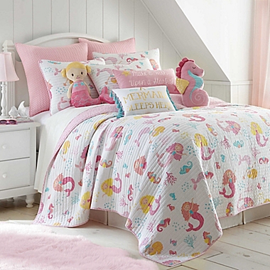 Levtex Home Joelle Reversible Quilt Set in Pink. View a larger version of this product image.