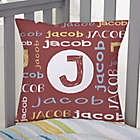Alternate image 0 for Youthful Name For Him Personalized 14-Inch Square Throw Pillow