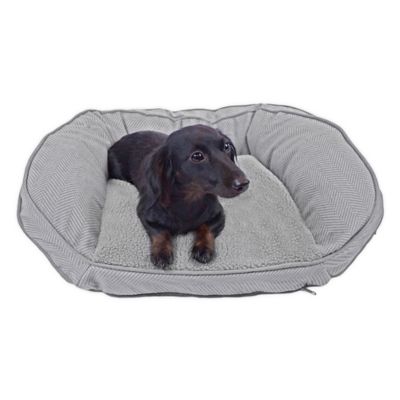 herringbone dog bed