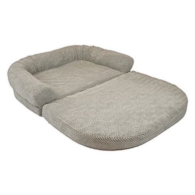 round wicker dog bed