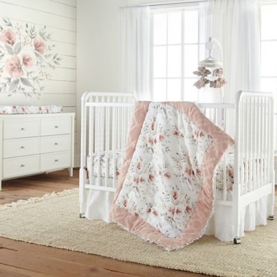 Levtex Baby&reg; Adeline 4-Piece Crib Bedding Set in Pink