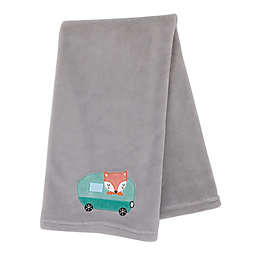 Little Love by Nojo® Retro Happy Camper Baby Blanket in Grey