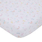 Alternate image 0 for Little Love by NoJo&reg; Rainbow &amp; Unicorn Whimsy Fitted Crib Sheet in Pink