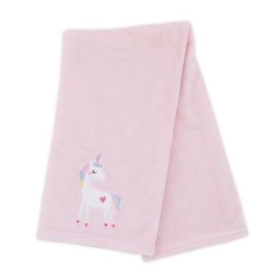 Little Love by NoJo&reg; Rainbow &amp; Unicorn Whimsy Baby Blanket in Pink