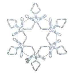 Northlight 4-Foot Snowflake Silhouette LED Rope Light Christmas Decoration in White