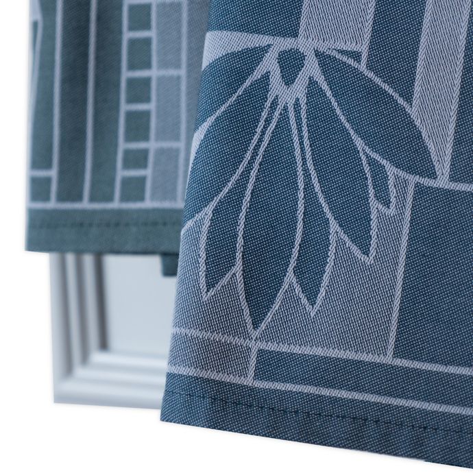 Frank Lloyd Wright Tree of Life Jacquard Tea Towel in Grey Bed Bath