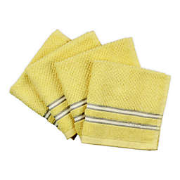 Freshee™ Stripe Dish Cloths in Yellow (Set of 4)