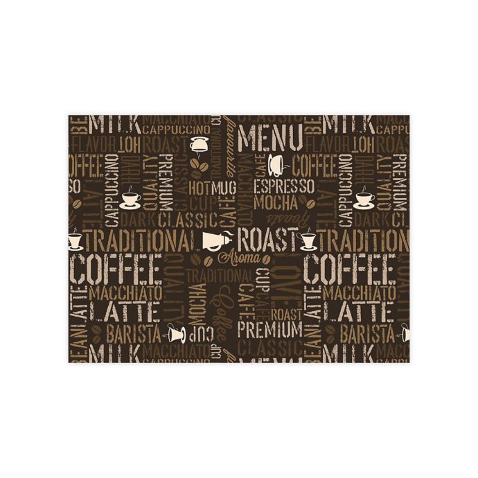 Morning Coffee Placemats in Brown (Set of 4) | Bed Bath ...