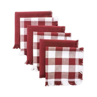 checkered dish towels