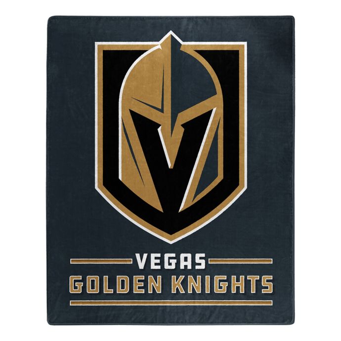 Nhl Las Vegas Golden Knights Jersey Royal Plush Raschel Throw Blanket Bed Bath Beyond