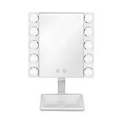Conair&reg; LED Lighted Vanity Makeup Mirror in White