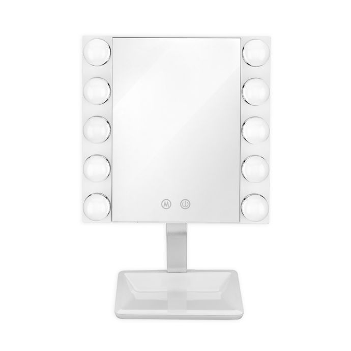 Conair® LED Lighted Vanity Makeup Mirror in White | Bed Bath & Beyond