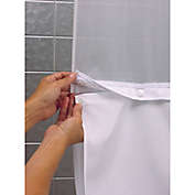 Hookless&reg; It&#39;s a Snap&trade; 70-Inch x 54-Inch Fabric Shower Curtain Liner in White