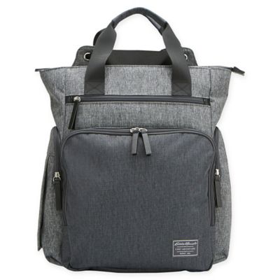 eddie bauer backpack grey tan