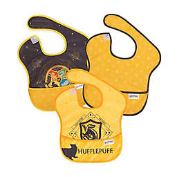 Bumkins® 3-Pack Hufflepuff™ SuperBibs in Yellow/Navy