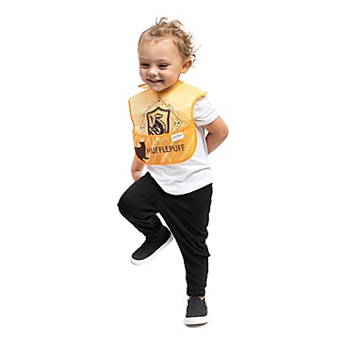 Bumkins&reg; 3-Pack Hufflepuff&trade; SuperBibs in Yellow/Navy. View a larger version of this product image.