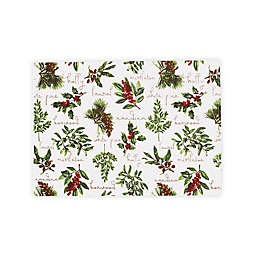 C & F Home™ Winter Botanical Placemats in Green (Set of 6)