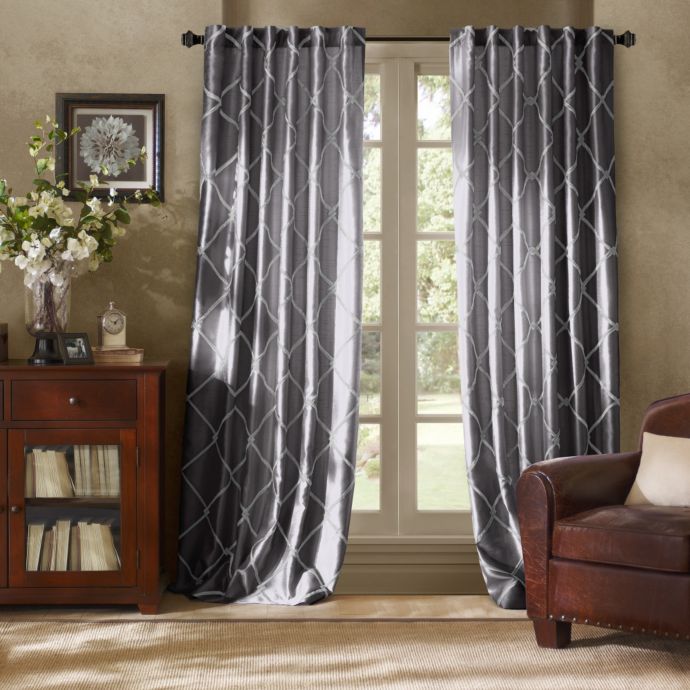 Bombay Garrison Rod Pocket Back Tab Window Curtain Panel Bed