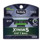 Alternate image 0 for Schick Xtreme 5 Pivot Ball 4-Count Razor Refill