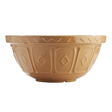 Mason Cash&reg; 5.3 qt. Earthenware Mixing Bowl in Cane. View a larger version of this product image.